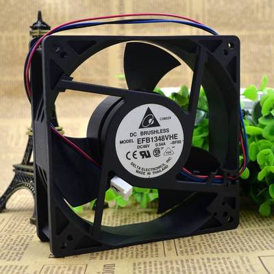 Original Delta EFB1348VHE -BF00 Cooling Fan DC 48V 0.54A 3-Wires EFB1348VHE -BF00 Fans